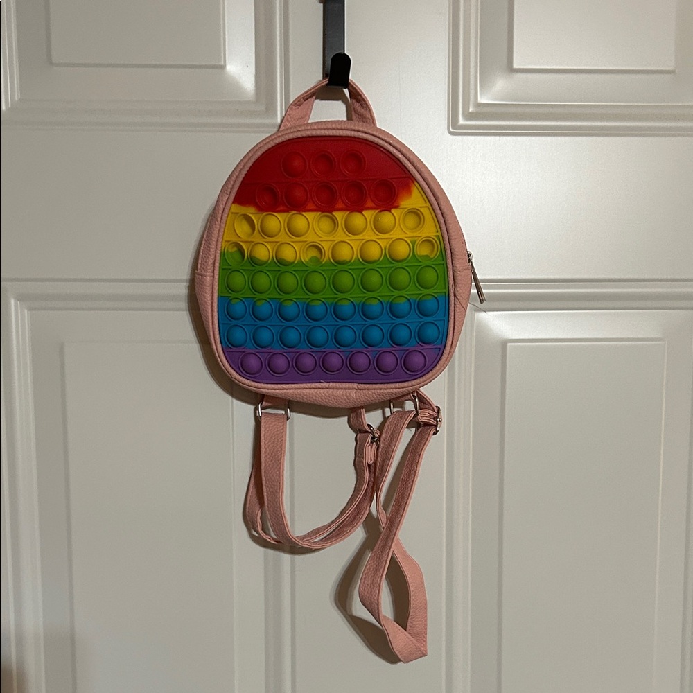 Rainbow Pop It Kids Backpack